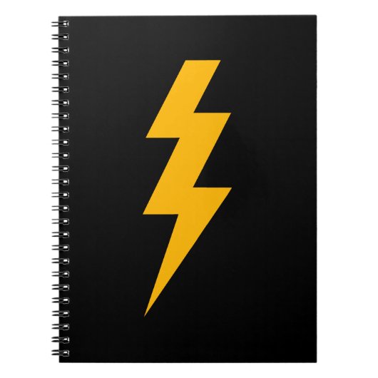 Lightning Bolt Yellow Notizblock (Vorderseite)