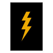 Lightning Bolt Yellow Poster (Vorderseite)