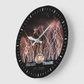 Lightning bolts Business Acrylic Wall Clock Große Wanduhr (Winkel)