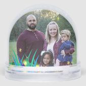 Lightning Bug Firefrefly Mason Glas Sommer Foto Schneekugeln (Rückseite)