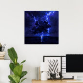 Lightning Cloud - Art Design Poster (Heimbüro)