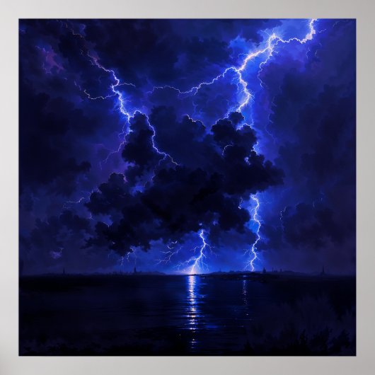 Lightning Cloud - Art Design Poster (Vorne)