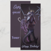 Lightning Dragon happy birthday Einladung (Vorne/Hinten)
