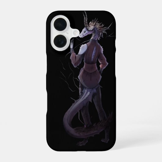 Lightning Dragon iPhone 16 Hülle (Rückseite)