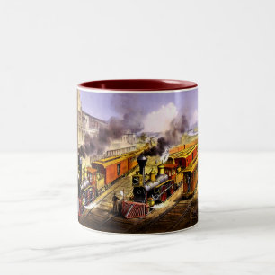 Lightning Express American Railway Zweifarbige Tasse
