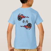 Lightning Fire Monster Truck T-Shirt (Rückseite)