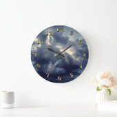 Lightning Flashes During Thunderstorm Große Wanduhr (Zuhause)