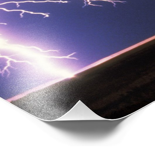 Lightning. Fotodruck (Ecke)