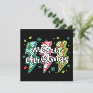 Lightning fröhliche Weihnachts Preppy Coquette Xma Feiertagskarte