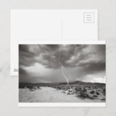 Lightning Joshua Tree B&W Postkarte (Vorne/Hinten)