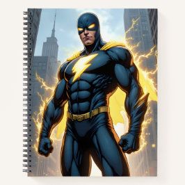 Lightning Man Superhero Notizblock