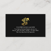 Lightning On Electric Service Visitenkarte (Rückseite)