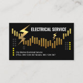 Lightning Outage Gold City Skyline Visitenkarte (Vorderseite)