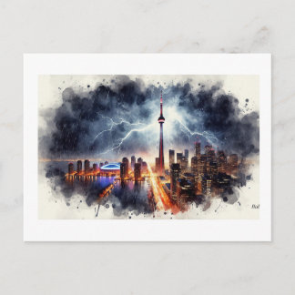 Lightning Over Toronto, Postkarte