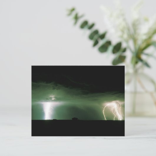 Lightning. Postkarte (Stehend Vorderseite)
