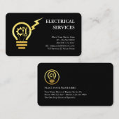 Lightning Powers Bulb Tools Filament Visitenkarte (Vorne/Hinten)