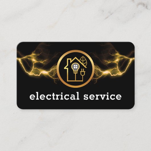Lightning Powers Home Electrical Circuit Visitenkarte (Vorderseite)