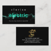 Lightning Powers Up Electric Source Visitenkarte (Vorne/Hinten)