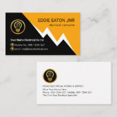 Lightning Powers Your Electric Name Visitenkarte (Vorne/Hinten)