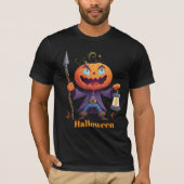 Lightning Pumpkin Witch Shirt (Vorderseite)