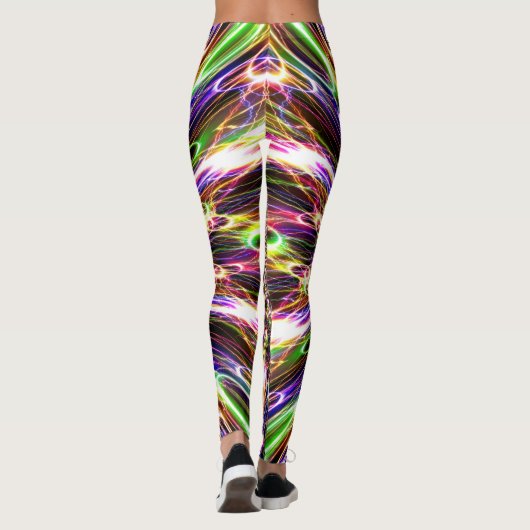 Lightning Rainbow Spektakuläre Leggings (Rückseite)