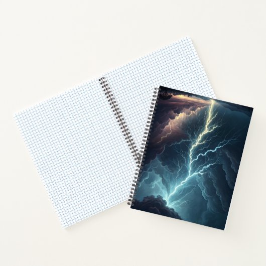 Lightning Storm Art Notebook Notizblock (Innenseite)