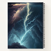 Lightning Storm Art Notebook Notizblock (Rückseite)