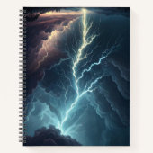 Lightning Storm Art Notebook Notizblock (Vorderseite)