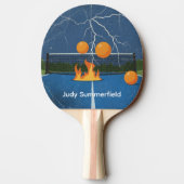 Lightning Storm Table Tennis, Fire and Thunder Tischtennis Schläger (Rückseite)