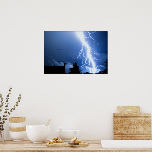 Lightning Strike 2 Poster (Küche)