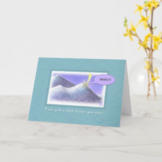 Lightning Strike Gratulation Neue Arbeit weit weg Karte (Gelbe Blume)