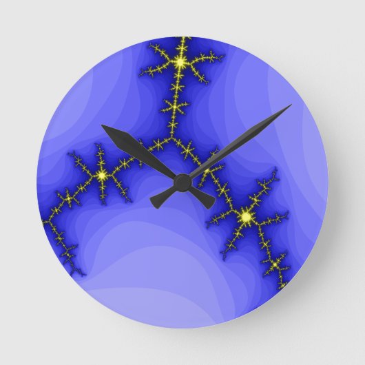 Lightning Strike Wall Clock Runde Wanduhr (Vorderseite)