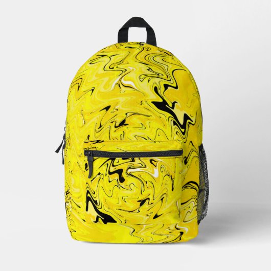 Lightning Swirl Art Bedruckter Rucksack (Vorderseite)