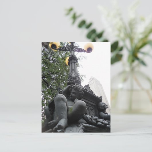 LightPost im Central Park New York City Postkarte (Stehend Vorderseite)