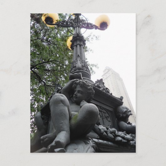 LightPost im Central Park New York City Postkarte (Vorderseite)