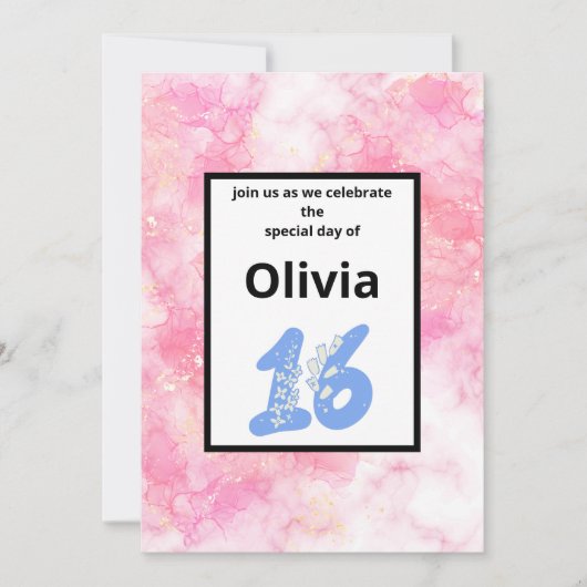 Lightroom fall aesthetic forest einladung (Vorderseite)