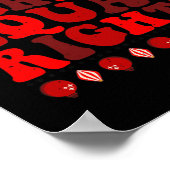 Lights &amp; Equal Rights Feminist Pajama Pro choi Poster (Ecke)