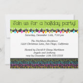 Lights Camera Action Holiday Party Foto laden Einladung (Rückseite)