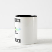 Lights Camera Action! Zweifarbige Tasse (Mittel)