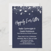 Lights getexturiert glücklich je nach Empfang Mari Einladung (Vorderseite)