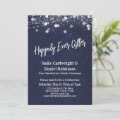 Lights getexturiert glücklich je nach Empfang Mari Einladung (Stehend Vorderseite)