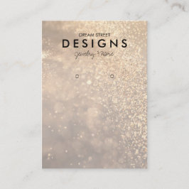 Lights Glitzer Instagramm Earring Display Card Visitenkarte