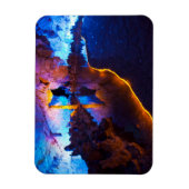 Lights in Reed Flute Cave, China Magnet (Vertikal)
