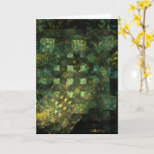 Lights in the City Abstrakt Art Grußkarte Karte (Gelbe Blume)