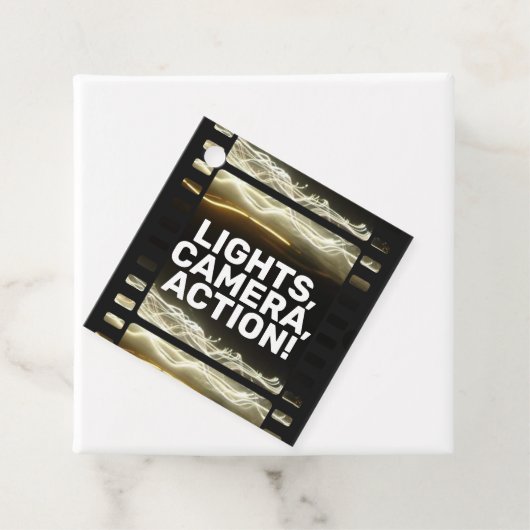 LIGHTS, KAMERA, AKTION! GESCHENKANHÄNGER (Beispiel)