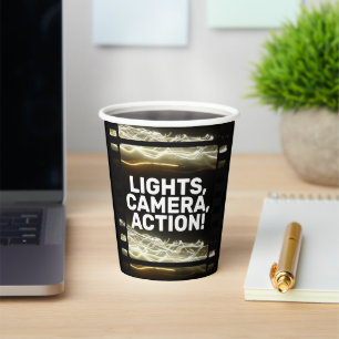 LIGHTS, KAMERA, AKTION! PAPPBECHER