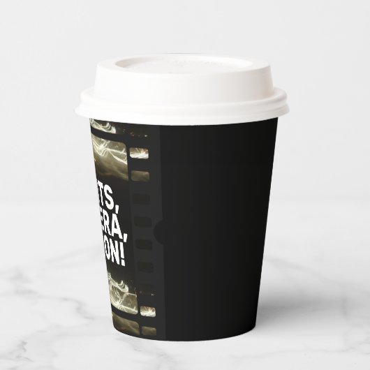 LIGHTS, KAMERA, AKTION! PAPPBECHER (Links)