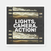 LIGHTS, KAMERA, AKTION! SERVIETTE (Vorderseite)
