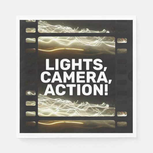 LIGHTS, KAMERA, AKTION! SERVIETTE (Vorderseite)