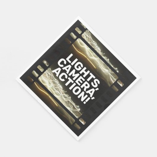 LIGHTS, KAMERA, AKTION! SERVIETTE (Ecke)